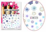MoonbasaNails Akril hatású matrica BN-0670 Hópelyhek