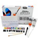  Culori acrilice Pebeo Studio Acrylics Box cu accesorii 23 piese () (PBO833309)