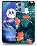 Picasee Husă neagră din silicon pentru Motorola Moto G54 5G - Monstera Color