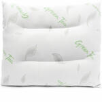 CEDA HOME Perna ergonomica CEDA Green Tea, 50x70cm, cusatura dubla, material jacquard dublu si microfibra de calitate superioara, umplutura din fibre siliconice delicate, lavabila, husa de transport si depozita