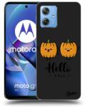 Picasee Husă neagră din silicon pentru Motorola Moto G54 5G - Hallo Fall