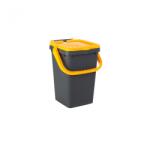 Ecoplast Cos stivuibil cu capac si maner, 25 litri, Ecoplus (E2-ECP25) Cos de gunoi