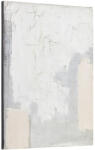 Kave Home Szürke fehér absztrakt festmény Kave Home Tayla 70 x 50 cm (LF-AB0130)