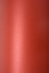  Hârtie decorativă colorată metalizată Sirio Pearl 125g Red Fever roșu buc. 10A5