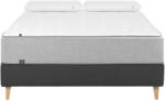 Kave Home Grafit fekete szövet ágy Kave Home Nikos 140 x 190 cm (LF-D094VA02)