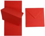  Set cu pliere Rainbow hârtie 160g roșu + plicuri pătrate K4 80g buc. 25