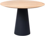 Marco Barotti Tölgy étkezőasztal Marco Barotti 110 cm, matt fekete alappal (MB2004_MB3004)