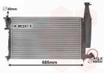 VAN WEZEL Radiator, racire motor VAN WEZEL 09002168