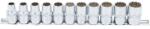 BGS technic Dugókulcs készlet 1/2" 12 szög 10-21 mm BGS-9107 (BGS-9107)