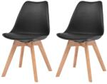 vidaXL 2 buc negru 244787