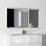 Laufen Frame 25 keretes tükör 130x70 cm, világítás nélkül, matt fekete H4474089004501 (H4474089004501)