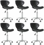 vidaXL 6 buc negru 3088616