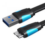 Vention USB 3.0 A - Micro-B lapos kábel 0, 25m fekete (VAS-A12-B025)