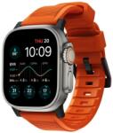 Nomad Goods Rugged szíj Apple Watch Ultra (49mm) 8/7 (45mm)/6/SE/5/4 (44mm)/3/2/1 (42mm) narancs/fekete (NM01217985)