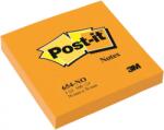 3M Notite adezive portocalii neon Post-It 76 mm x 76 mm 100 file/bloc 3M 654NO (654NO)