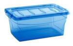  Cutie de depozitare de plastic cu capac, albastra, 11 l M122013
