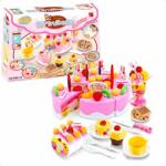 Kik Set accesorii pentru bucatarie, Tort aniversare, 75 elemente, Plastic, +3 ani, 14 cm, Multicolor (KX9745) Bucatarie copii