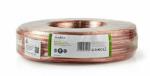 Nedis Cablu pentru difuzor | 2x 1, 50 mm2 | CCA | 100, 0 m | Rotund | PVC | Transparent | Înveliș retractabil (CAGW1500TR1000)
