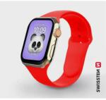 Swissten - Apple Watch curea de silicon pentru Apple Watch, 38-40 mm, roșu (46000102)
