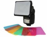 Polaroid Difuzor universal Polaroid Universal Gel Soft Box cu balasturi colorate, pentru jaluzele de sistem (P-PLDIFSBGEL) Blitz aparat foto