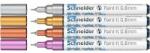 Schneider Set de markere acrilice SCHNEIDER, 0, 8 mm, SCHNEIDER "Paint-It 010", 4 culori metalice diferite (ML01011501)