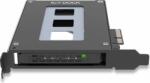 ICY Dock MB111VP-B ToughArmor 1x kivehető 2.5" U. 2/U. 3 NVMe SSD port bővítő PCIe kártya (MB111VP-B)