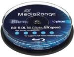 MediaRange Blu-Ray MediaRange BD-R Dual Layer 50Gb 6X - 10 bucăți în ax