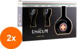 Zwack Set 2 x Lichior Unicum 40%, 0.7 l cu 2 Pahare