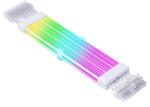 Acegeek Cablu prelungitor RGB adresabil Acegeek AC24 White 24 pini ATX, 12 benzi iluminare LED