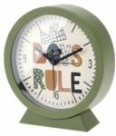 4home Ceas de masă pentru copii, Boys Rule, verde, diam. 15 cm