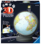 Ravensburger Világító Földgömb puzzle - 540 db-os 3D puzzle - puzzle földgömb Ravensburger 11549