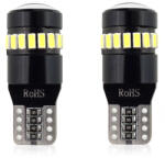 AMiO Bec de pozitie tip LED Canbus, T10 W2.1x9.5 W5W, 12V-24V, 18 SMD 3014 + 1SMD, culoare alb, AMIO, set 2 buc AutoDrive ProParts