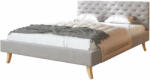 GM Szürke KALIFORNIA kárpitozott franciaágy Méret: 160x200