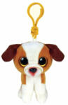 Ty Beanie Boos Hugo a barna-fehér kutya clip 12 cm (35258)