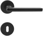 Maestro Basic Daniela körrozettás ajtókilincs garnitúra (fekete, kulcslyukas)