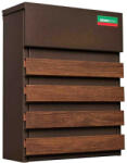 KRONBERG Cutie postala Kronberg® TAMPA Wood 340x266x100 mm maro