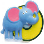 Szafari Elephant tortagyertya, számgyertya 0-ás - lord
