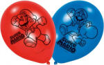 Super Mario Mushroom léggömb, lufi 6 db-os 9 inch (22, 8 cm)