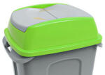 PLANET Hippo hulladékgyűjtő szemetes fedél, műanyag, zöld, 70L (ADUP222ZX)