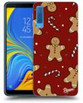 Picasee Husă transparentă din silicon pentru Samsung Galaxy A7 2018 A750F - Gingerbread 2