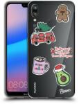 Picasee Husă transparentă din silicon pentru Huawei P20 Lite - Christmas Stickers