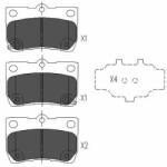 KAVO PARTS set placute frana, frana disc KAVO PARTS KBP-9083