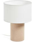 Kave Home Bézs szövet asztali lámpa Kave Home Bianella 29 cm (LF-YG0983J12)