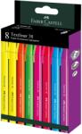 Faber-Castell Textmarker 38 FABER-CASTELL, culori fluorescente, 8 buc/set