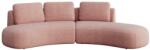 Devichy Rózsaszín szövet sarokkanapé Devichy Bonnie 314 cm, jobb (DEVICHY-BONNIE-147A-4R)