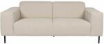 White Label Living Krémfehér szövet kétüléses kanapé WLL SYLVIA 206 cm (3200252)