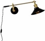 Dutchbone Fekete arany fém fali lámpa DUTCHBONE PENELOPE (5400051)