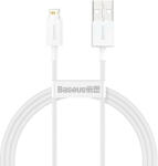 Baseus Cablu de date Baseus Superior Series USB la Lightning, 2.4A, 1 m (alb) CALYS-A02
