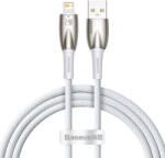 Baseus Cablu de date USB la Lightning Baseus Glimmer, 2.4A, 1m (alb) CADH000202