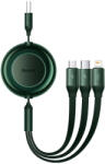 Baseus Cablu de date rapid USB BASEUS Bright Mirror 2 3in1 USB-C / Lightning / Micro 3.5A 1.1m - Verde CAMJ010006
